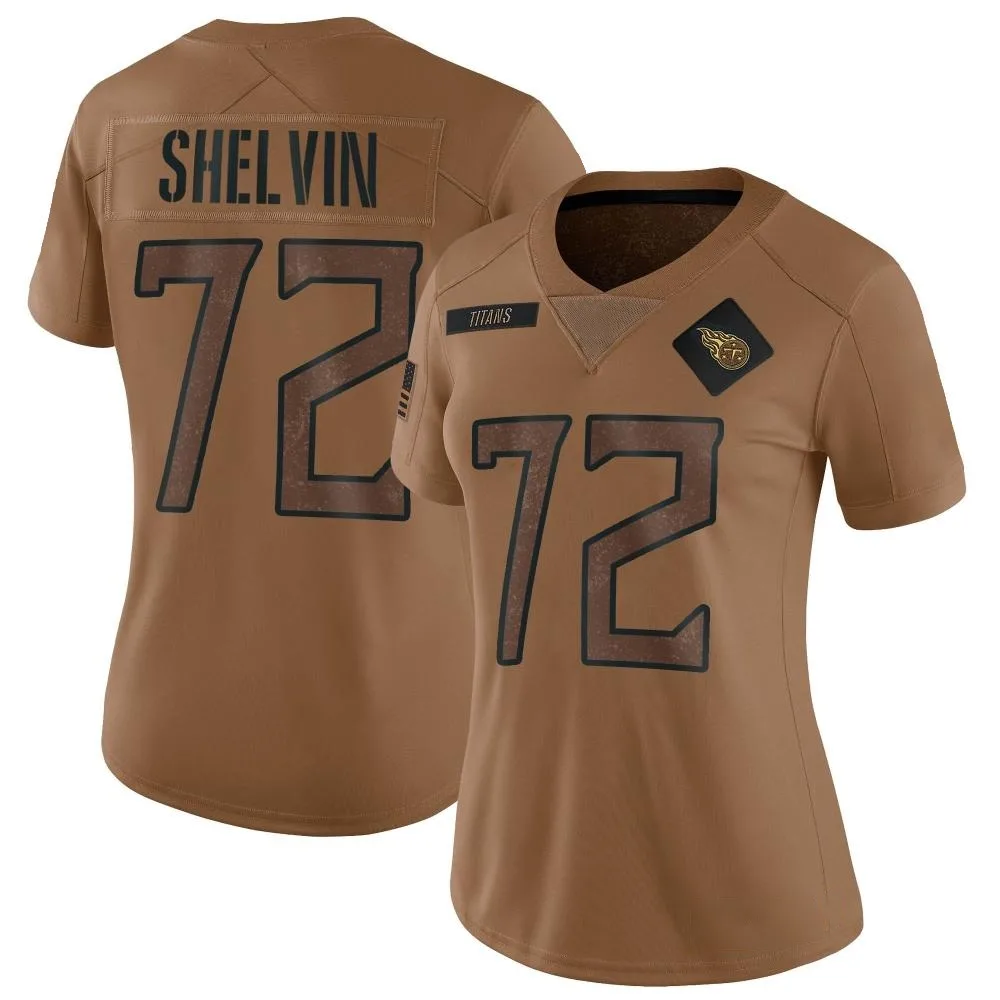 Women's Tennessee Titans Tyler Shelvin Nike 2023 Salute To Service Limited Brown Jersey Women's Tennessee Titans Tyler Shelvin Nike 2023 Salute To Service Limited Brown Jersey