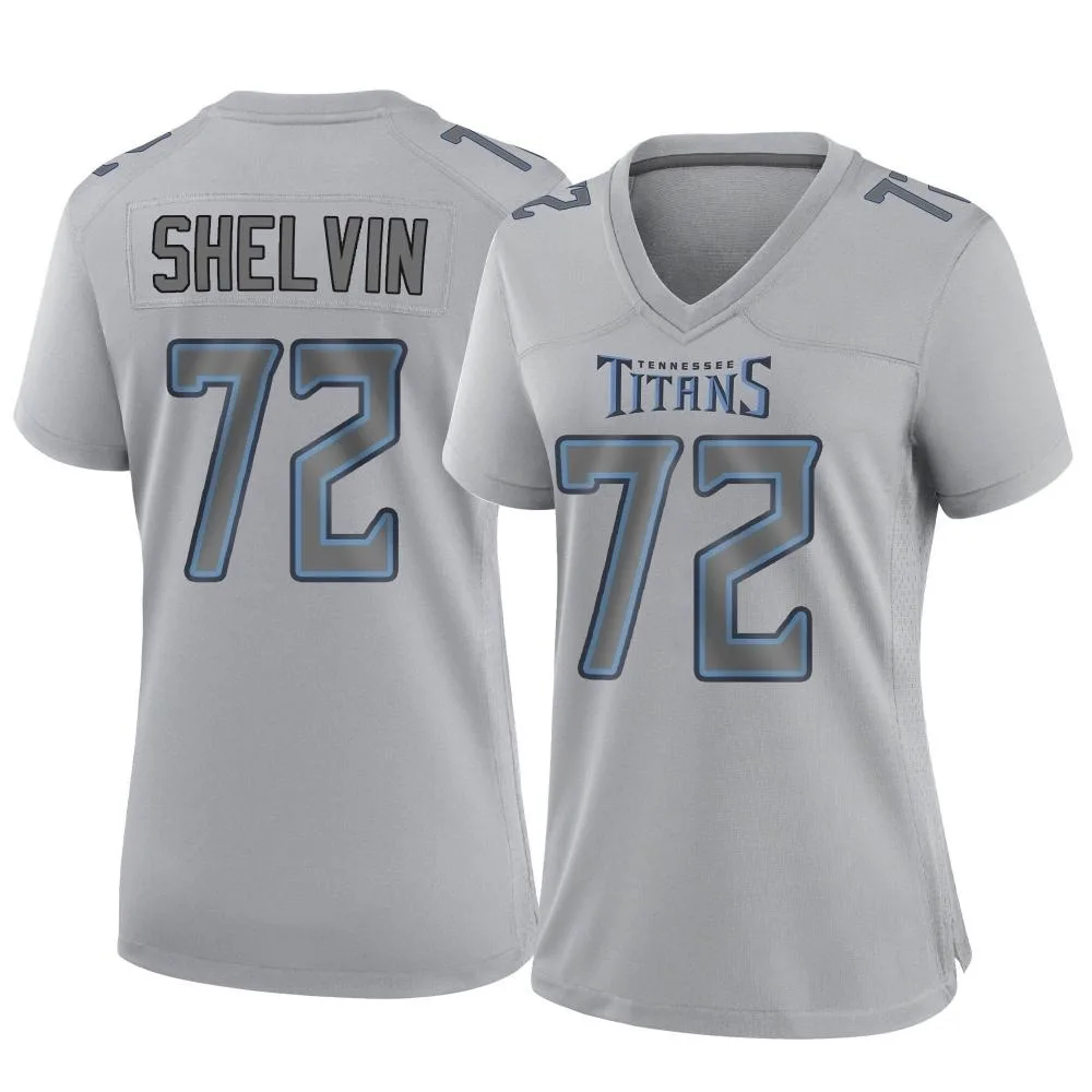 Women's Tennessee Titans Tyler Shelvin Nike Atmosphere Fashion Game Gray Jersey Women's Tennessee Titans Tyler Shelvin Nike Atmosphere Fashion Game Gray Jersey
