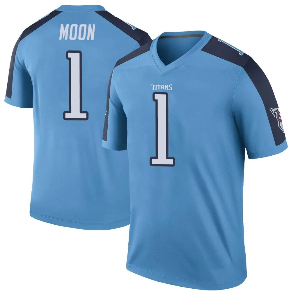 Men's Tennessee Titans Warren Moon Nike Color Rush Legend Light Blue Jersey Men's Tennessee Titans Warren Moon Nike Color Rush Legend Light Blue Jersey