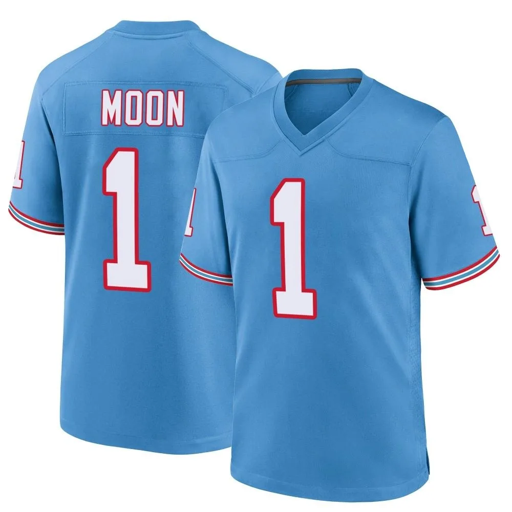 Men's Tennessee Titans Warren Moon Nike Oilers Throwback Alternate Game Light Blue Jersey Men's Tennessee Titans Warren Moon Nike Oilers Throwback Alternate Game Light Blue Jersey