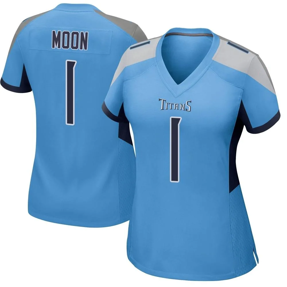 Women's Tennessee Titans Warren Moon Nike Game Light Blue Jersey Women's Tennessee Titans Warren Moon Nike Game Light Blue Jersey