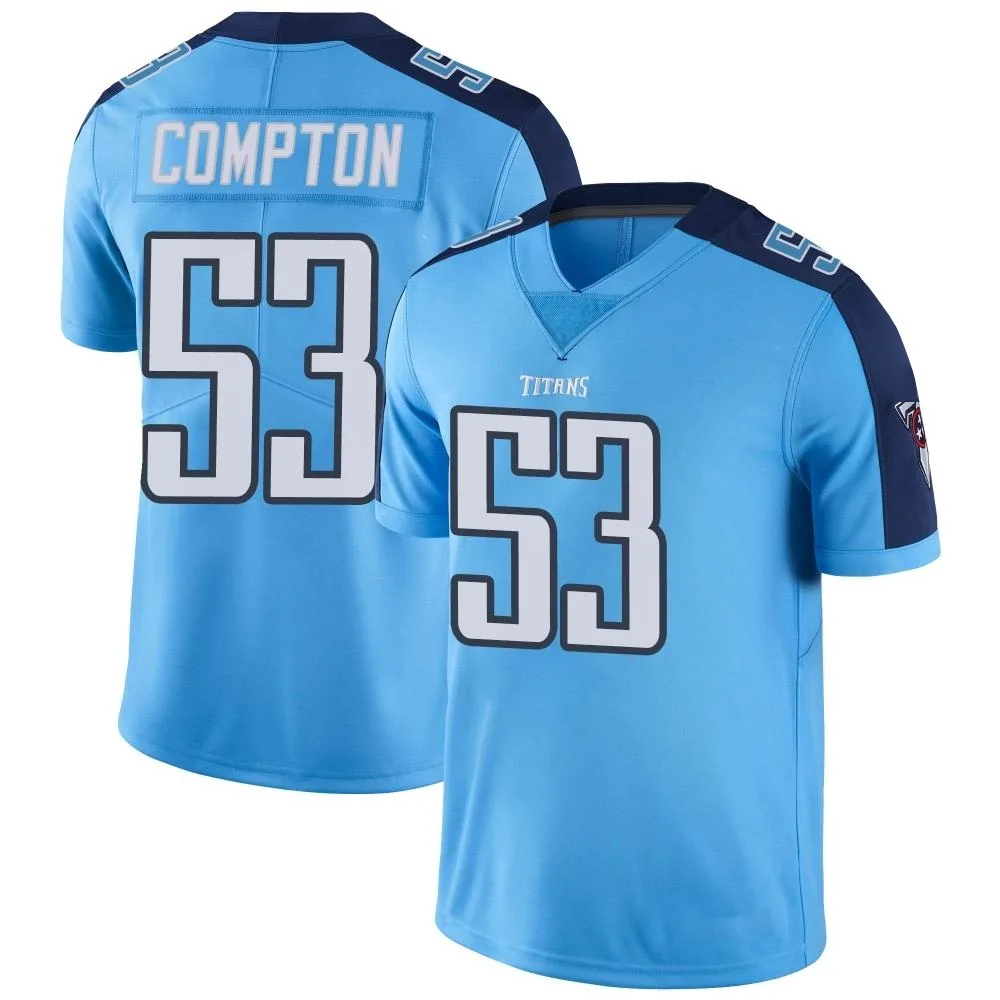 Men's Tennessee Titans Will Compton Nike Color Rush Limited Light Blue Jersey Men's Tennessee Titans Will Compton Nike Color Rush Limited Light Blue Jersey