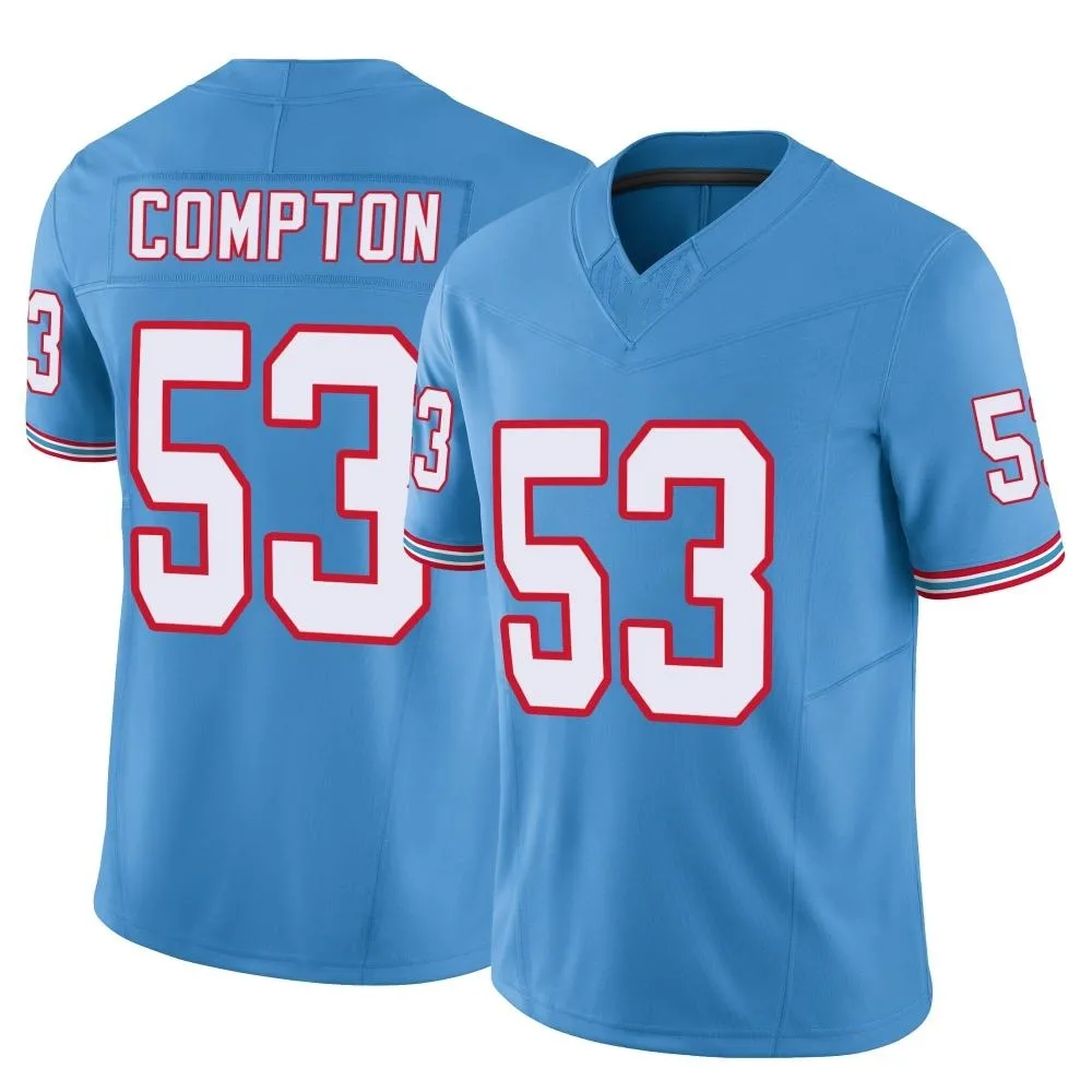 Men's Tennessee Titans Will Compton Nike Vapor F.U.S.E. Limited Light Blue Jersey Men's Tennessee Titans Will Compton Nike Vapor F.U.S.E. Limited Light Blue Jersey