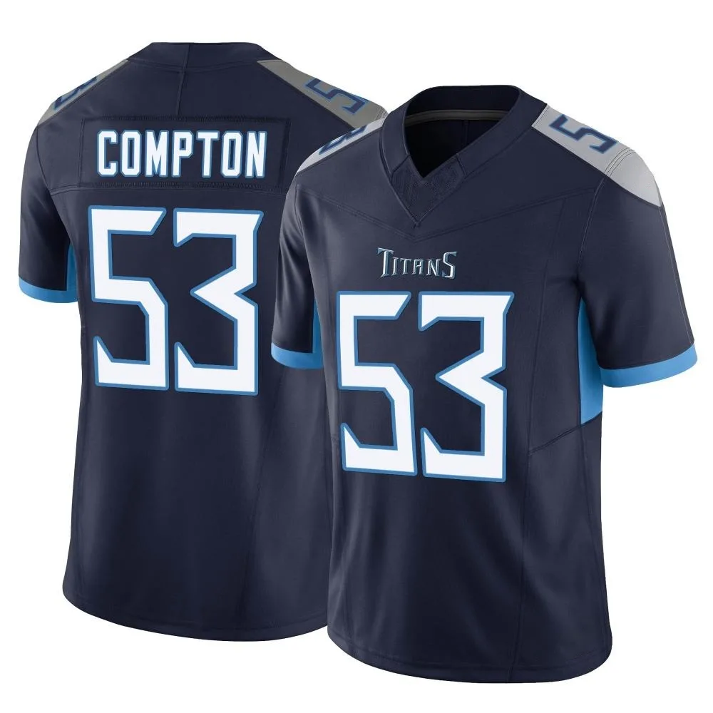 Men's Tennessee Titans Will Compton Nike Vapor F.U.S.E. Limited Navy Jersey Men's Tennessee Titans Will Compton Nike Vapor F.U.S.E. Limited Navy Jersey