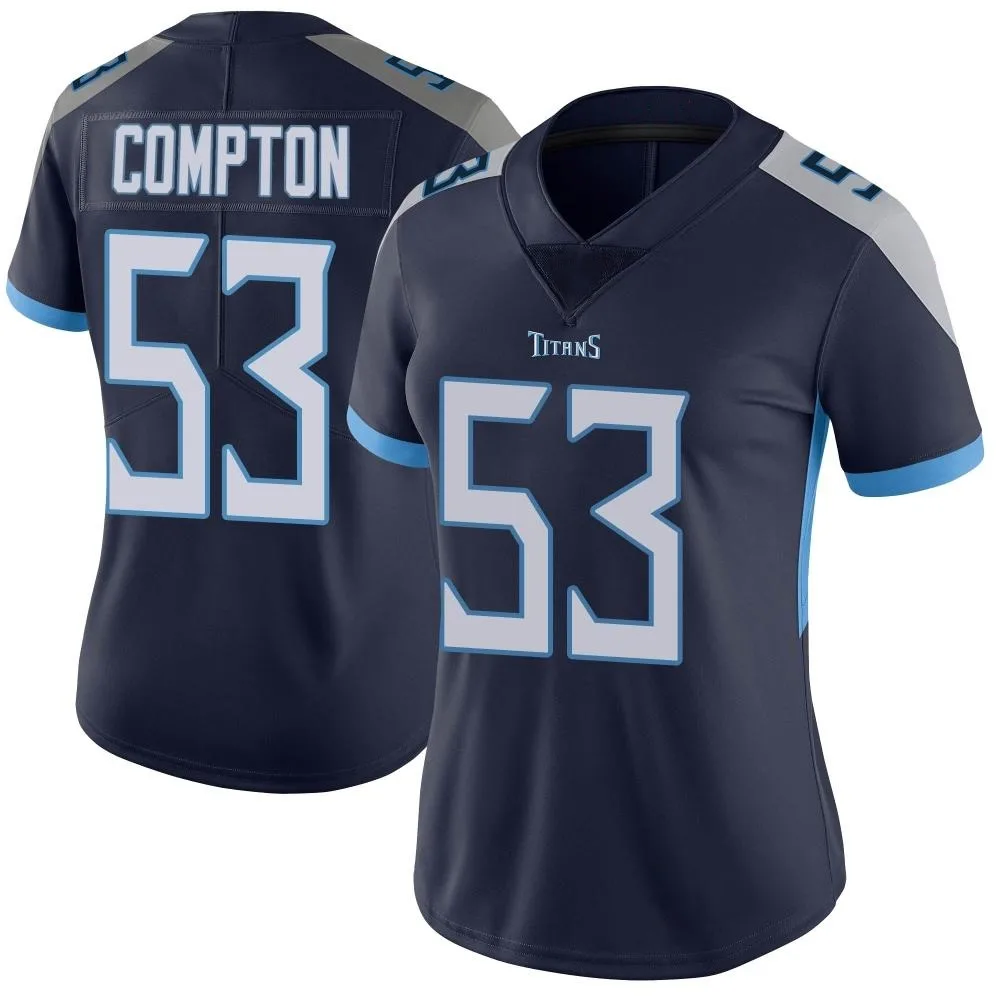 Women's Tennessee Titans Will Compton Nike Vapor Untouchable Limited Navy Jersey Women's Tennessee Titans Will Compton Nike Vapor Untouchable Limited Navy Jersey