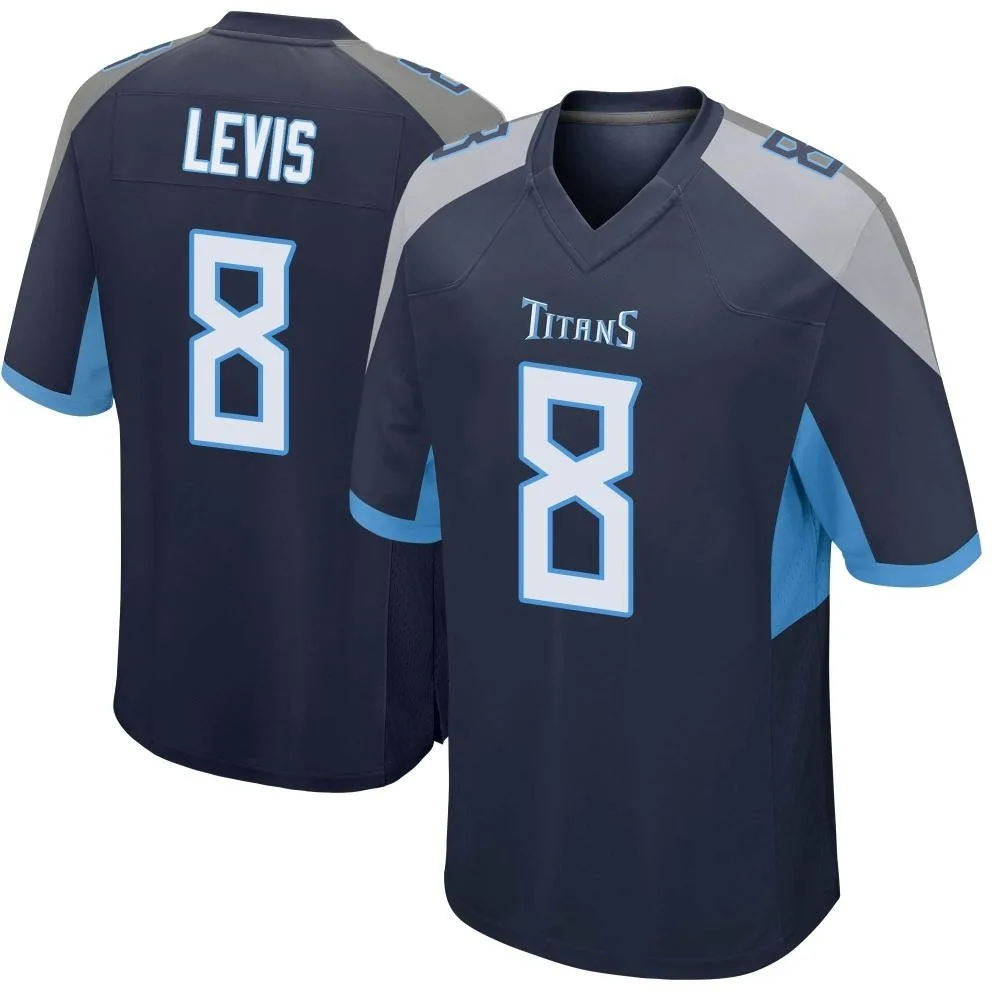 Men's Tennessee Titans Will Levis Nike Game Navy Jersey Men's Tennessee Titans Will Levis Nike Game Navy Jersey