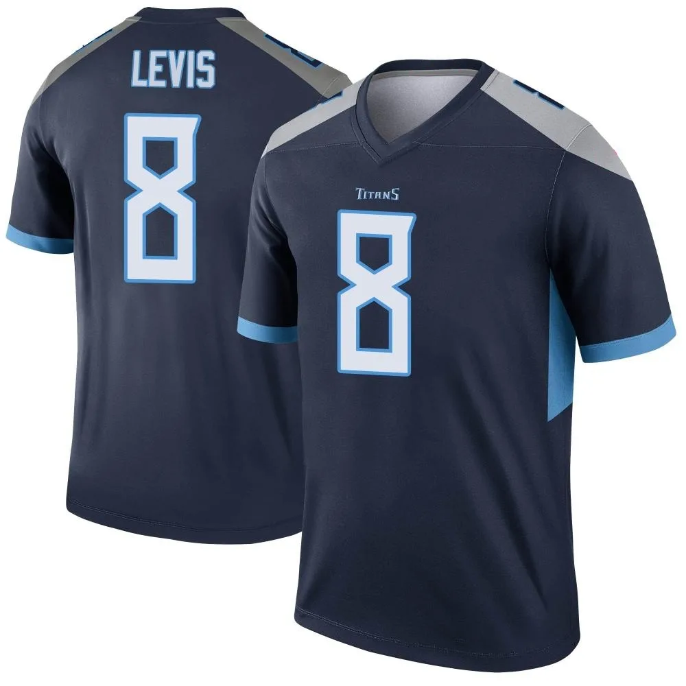 Men's Tennessee Titans Will Levis Nike Legend Navy Jersey Men's Tennessee Titans Will Levis Nike Legend Navy Jersey