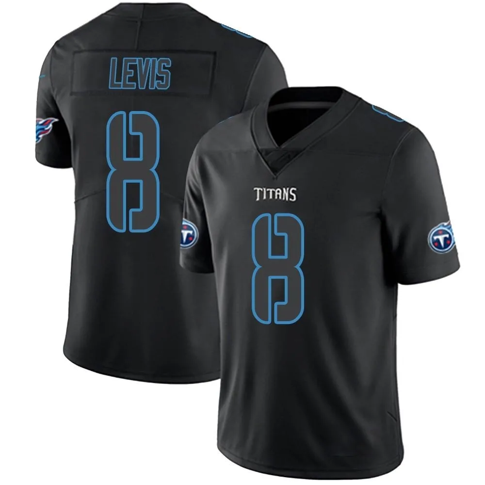 Men's Tennessee Titans Will Levis Nike Limited Black Impact Jersey Men's Tennessee Titans Will Levis Nike Limited Black Impact Jersey