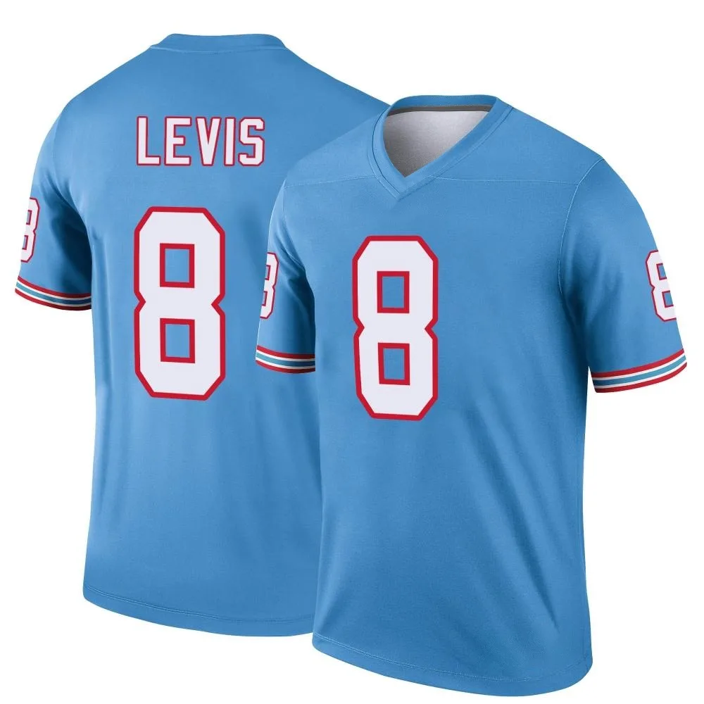 Men's Tennessee Titans Will Levis Nike Oilers Throwback Legend Light Blue Jersey Men's Tennessee Titans Will Levis Nike Oilers Throwback Legend Light Blue Jersey