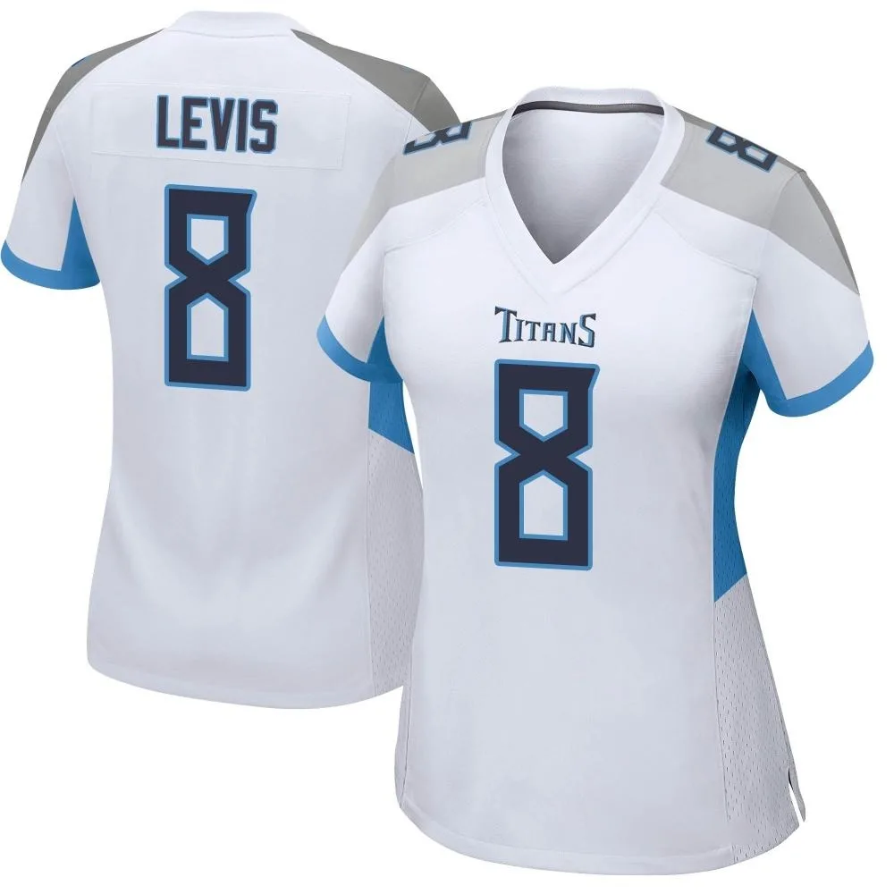 Women's Tennessee Titans Will Levis Nike Game White Jersey Women's Tennessee Titans Will Levis Nike Game White Jersey