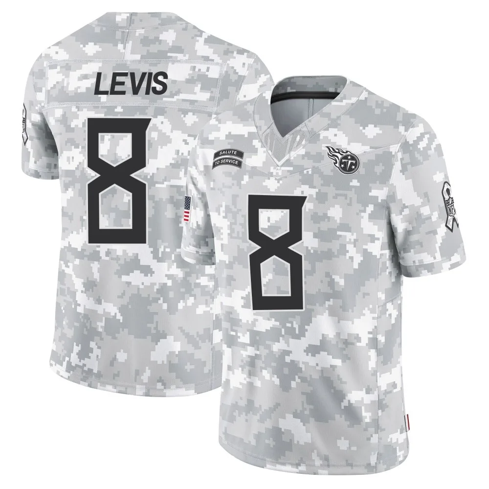 Youth Tennessee Titans Will Levis Nike 2024 Salute to Service Limited Arctic Camo Jersey Youth Tennessee Titans Will Levis Nike 2024 Salute to Service Limited Arctic Camo Jersey