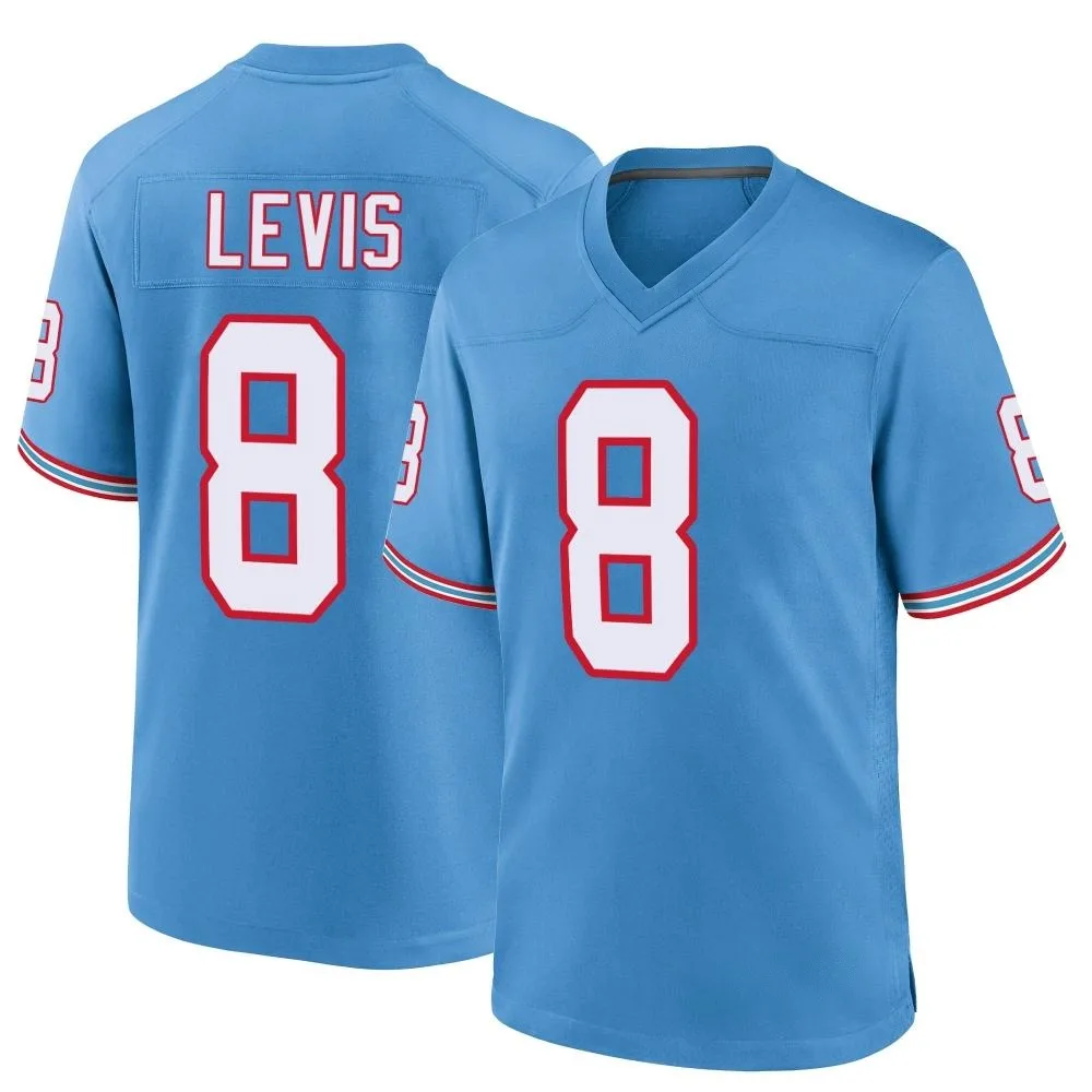 Youth Tennessee Titans Will Levis Nike Oilers Throwback Alternate Game Light Blue Jersey Youth Tennessee Titans Will Levis Nike Oilers Throwback Alternate Game Light Blue Jersey