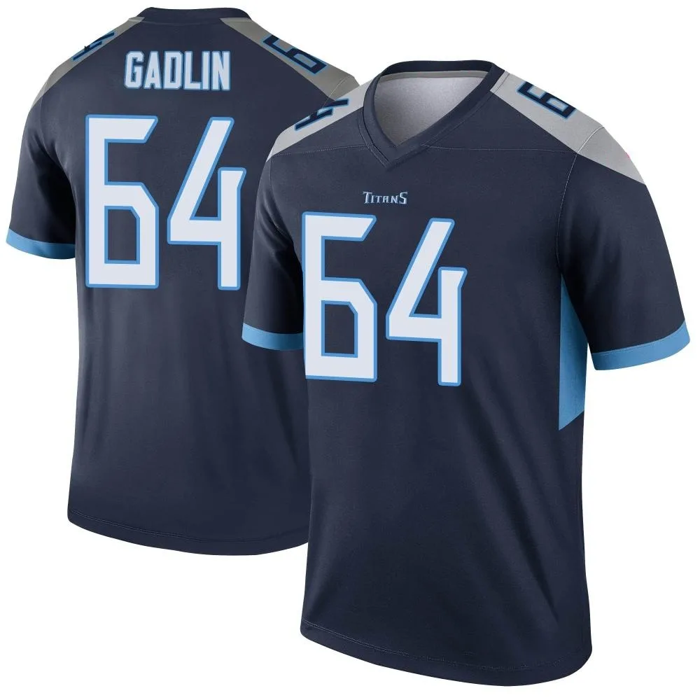 Men's Tennessee Titans X'zauvea Gadlin Nike Legend Navy Jersey Men's Tennessee Titans X'zauvea Gadlin Nike Legend Navy Jersey