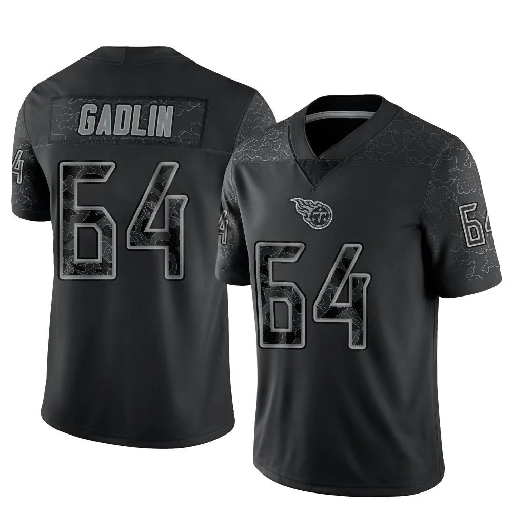 Men's Tennessee Titans X'zauvea Gadlin Nike Reflective Limited Black Jersey Men's Tennessee Titans X'zauvea Gadlin Nike Reflective Limited Black Jersey