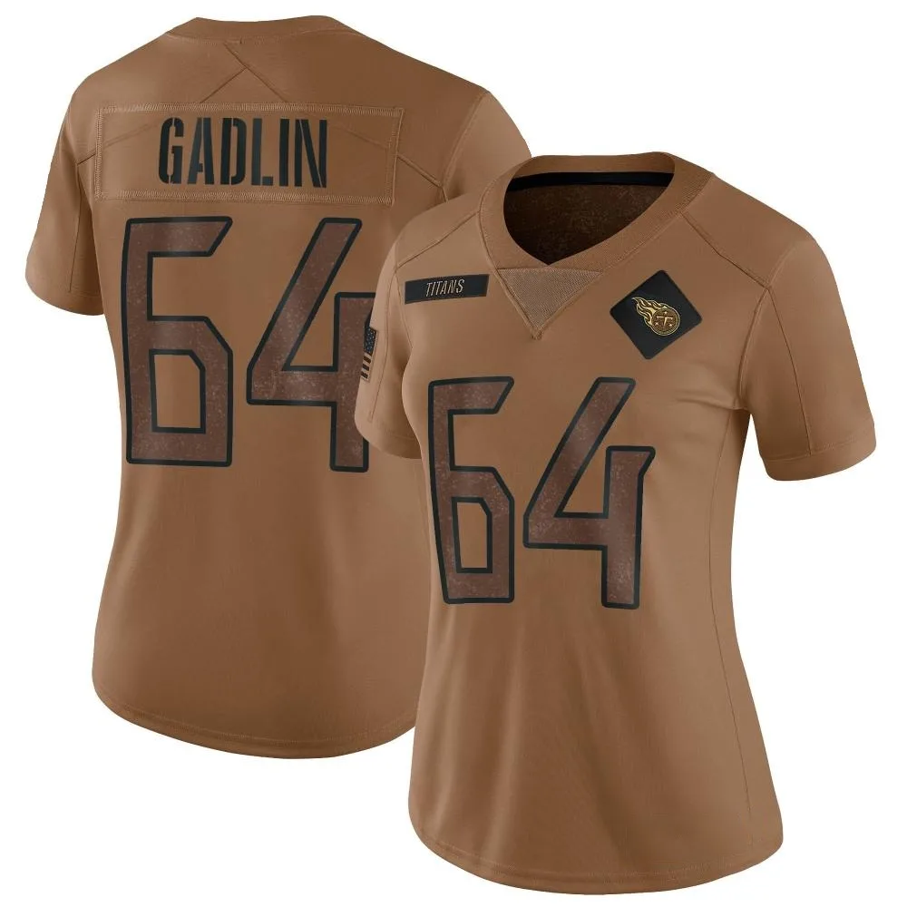 Women's Tennessee Titans X'zauvea Gadlin Nike 2023 Salute To Service Limited Brown Jersey Women's Tennessee Titans X'zauvea Gadlin Nike 2023 Salute To Service Limited Brown Jersey