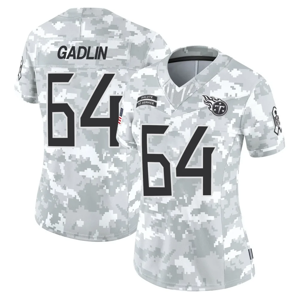 Women's Tennessee Titans X'zauvea Gadlin Nike 2024 Salute to Service Limited Arctic Camo Jersey Women's Tennessee Titans X'zauvea Gadlin Nike 2024 Salute to Service Limited Arctic Camo Jersey